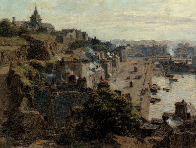 Granville, Morning, 1892 (pastel on paper laid down on board)