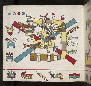 Lords of the Half-Trecenas. Codex Laud (Codex Mictlan), c.15th century (painting)
