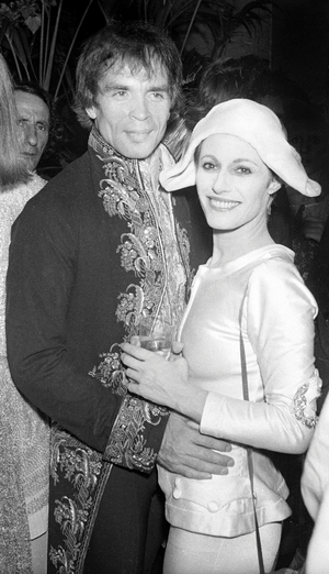 Rudolph Nureyev at the Venetian Ball at Le Palace, Paris, 26 October 1978 (b/w photo)