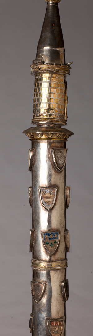 Candelabrum (?), silversmithing, detail, 16th-17th century