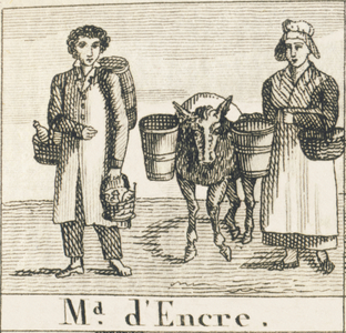 Ink merchant, 1823 (engraving)