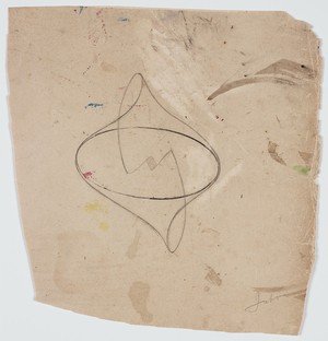 Study for Hovering, c.1940 (pencil, pastel pen & wash on paper)