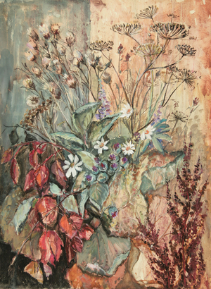 Autumn Flowers, 1979 (tempera on paper)