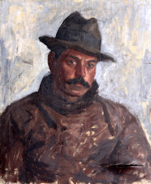 A St Ives Fisherman (from a set of six portraits), c.1940 (oil on canvas)