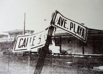 Black and white street sign, 2014 (silk screen)