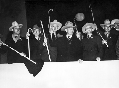 Texan Ford Auto Dealers, 1937 (b/w photo)