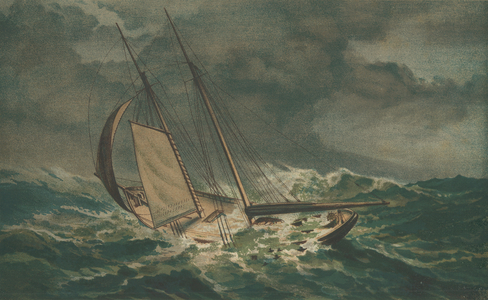 Atlantic yacht race (colour litho)