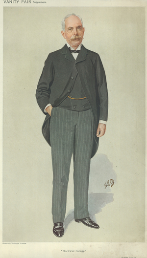 Mr Emile Garcke (colour litho)