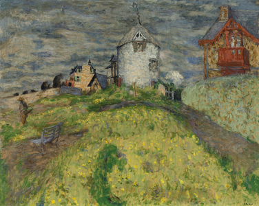 Mill at Saint-Jacut or Villas in the Country, 1909 (tempera on canvas)