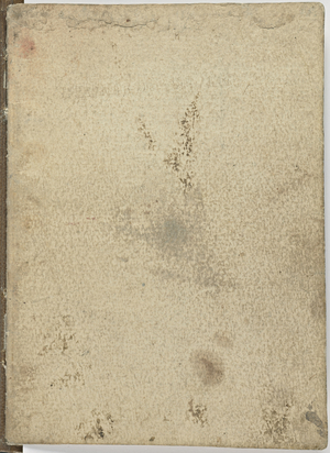 Bird Flight Code, c. 1505-06, paper manuscript, cc. 18, Cover IV