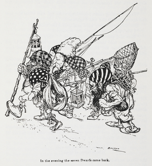 The seven dwarfs from Snowdrop (Snow White)