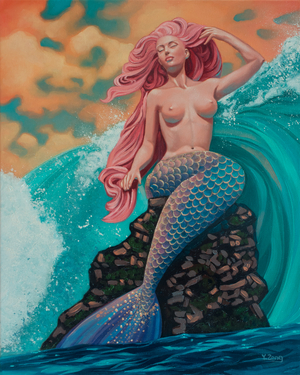Mermaid, 2023 (oil on canvas)