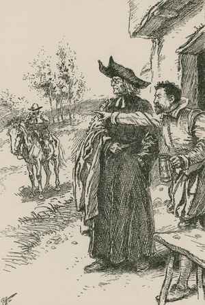 "Look, Master Doctor, is that not Sancho Panza?" (engraving)