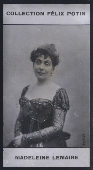 Madeleine Lemaire (1845) (b/w photo)