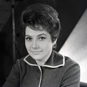 01 11 1963 Berlin GDR Christel Kern Ansagerin im Deutschen Fernsehfunk …, 1963 (photo)