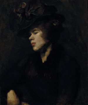 Portrait of Ida Nettleship (oil on canvas)