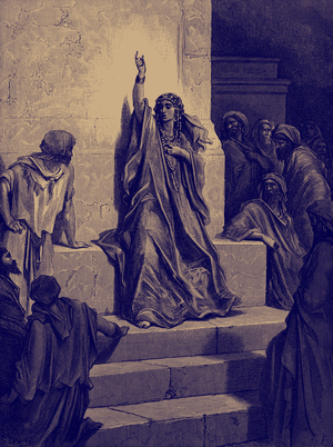 Deborah's song of triumph  by Doré. - Bible