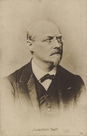 Portrait of Joachim Raff (b/w photo)
