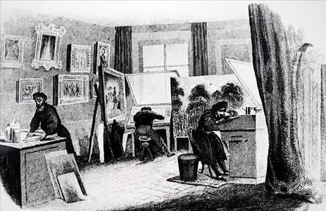 An engraver's workshop