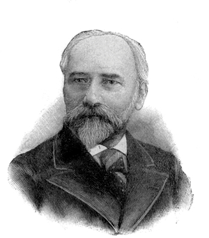 Andre Theuriet (1833-1907) French novelist and poet, engraving