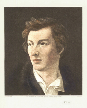 Heinrich Heine, 1828 (copper plate print)