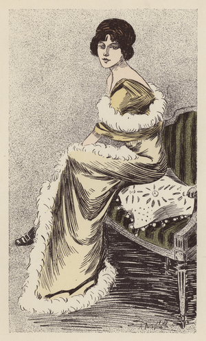 Paris fashion, c1910 (colour litho)