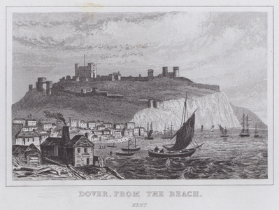 Dover, from the Beach, Kent (engraving)