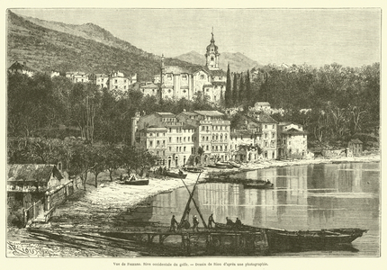 Vue de Fezzano, Rive occidentale du golfe (engraving)
