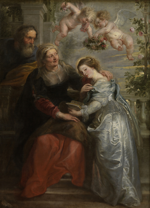 The Education of Mary, c.1630-35 (oil on canvas)