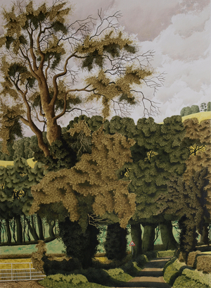 Haregill Lane, 2016 (w/c with ink & gouache on paper)