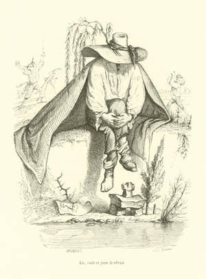 La, nuit et jour il revait (engraving)