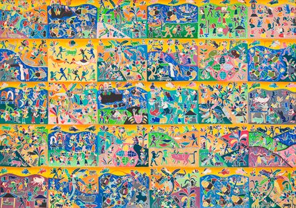 Rwa Bhineda dichotomy in Bali, 1996 (oil on canvas)