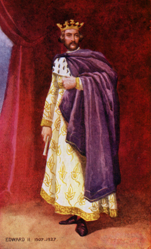 Edward II (colour litho)