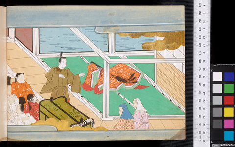 The Tale of the Bamboo Cutter, 17th century (painting on paper)