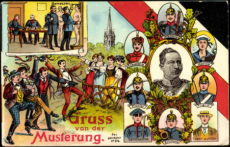 Artist greeting from the pattern, fairs, Kaiser