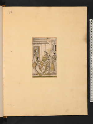 Hindi Rāgs, harem or zenānah scenes, 1610-1620 (painting)