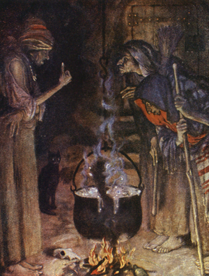 Illustration for stories from Shakespeare (colour litho)