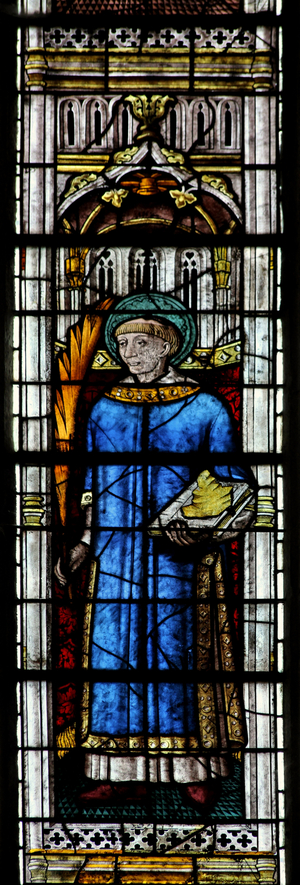 Window w0 depicting St Stephen (stained glass)