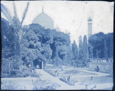 Taj Mahal from the east, looking across the garden, Agra