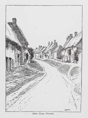 Silver Street, Wroxton (litho)