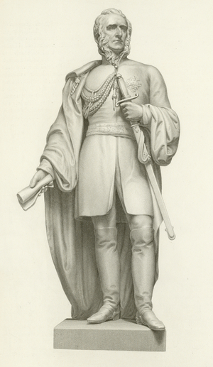 Statue, Charles James Napier (engraving)