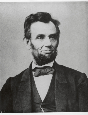 Abraham Lincoln (b/w photo)