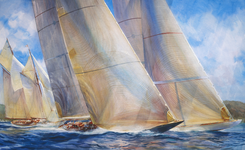 Velsheda, Ranger & Eleanora, 2009 (watercolour)