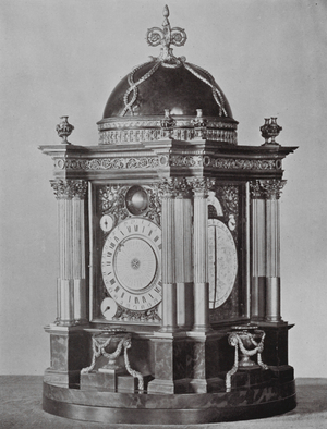 Buckingham Palace: Four-Sided Astronomical Clock (b/w photo)