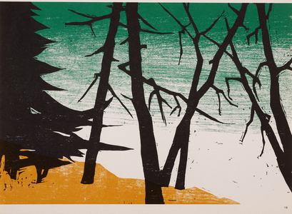Edge of the Forest, 1972 (woodcut)