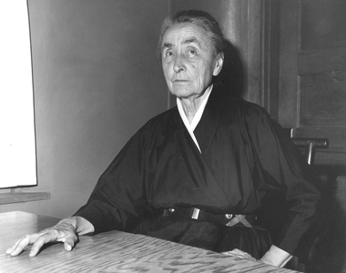 Georgia O’Keeffe, 1962 (b/w photo)