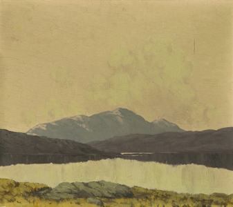 On Killary Bay, Connemara (oil on panel)