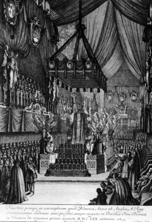 Funeral of Princess Henrietta of England, 1670 (engraving)