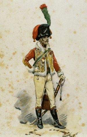 First Empire, Officer of the Horse Chasseurs of the Imperial Guard, France, 18th century