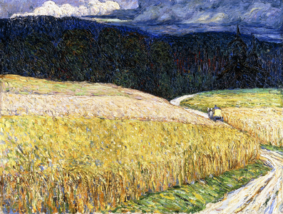 The Stagecoach, 1904 (oil on canvas)
